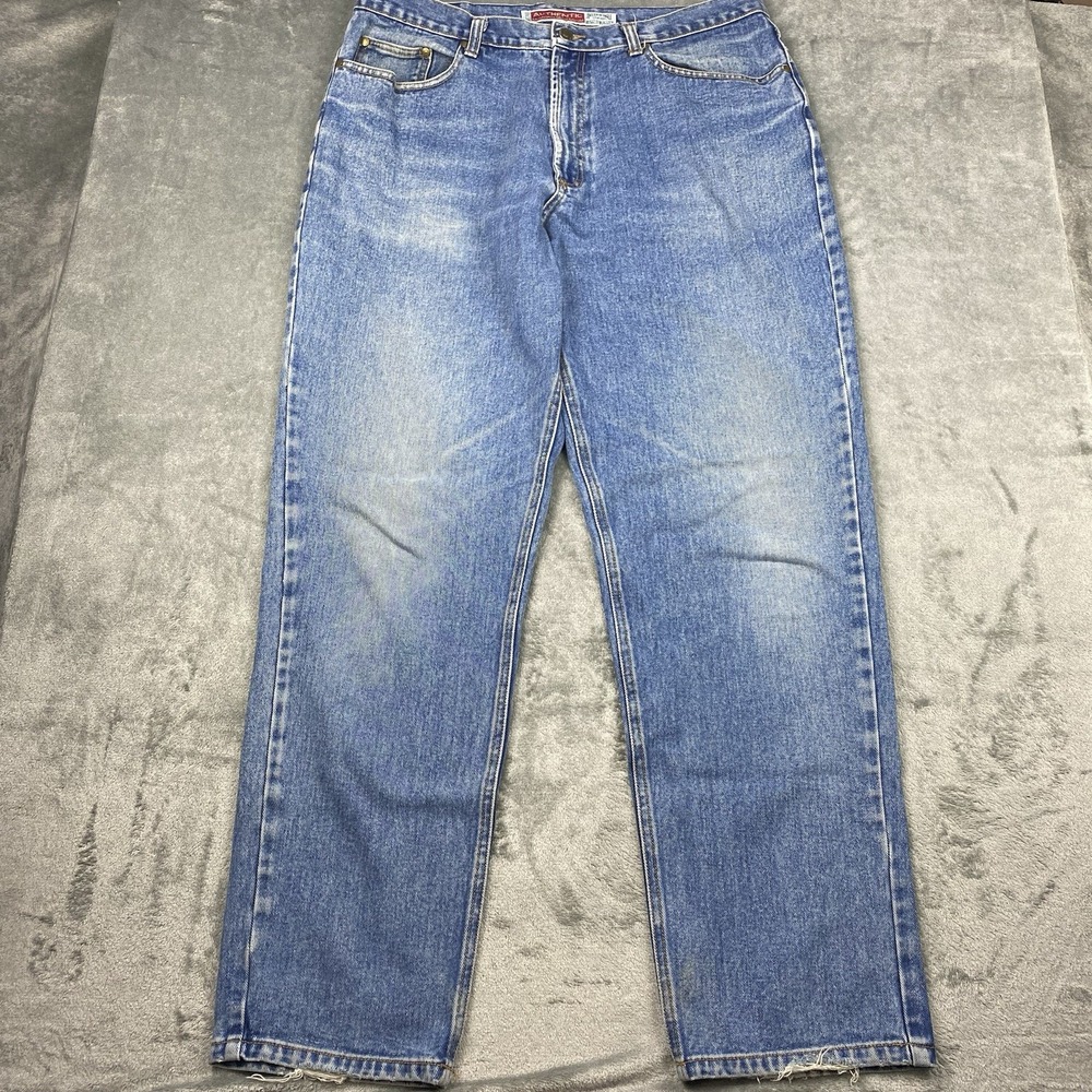 Vtg American Eagle Jeans Mens Size 38x32 (fit 36x31) Blue Straight Leg Y2K Denim